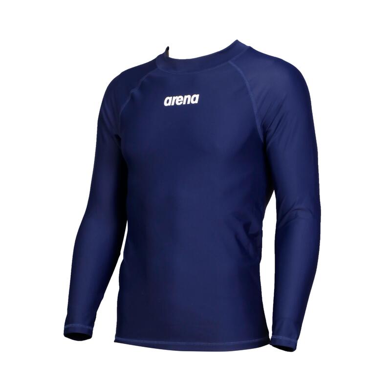 BASIC  MEN LONGSLEEVE SUN TOP - NAVY BLUE