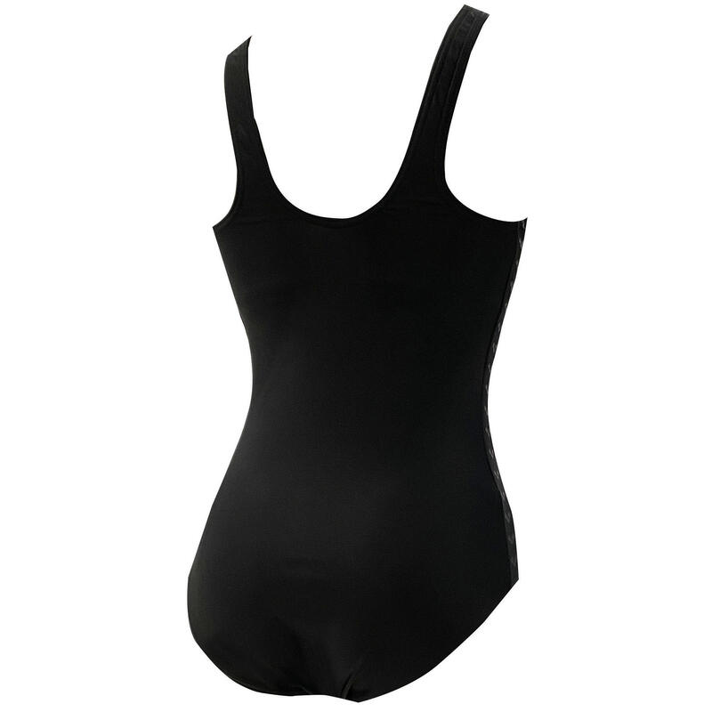 BASIC  WOMAN U BACK 1PC SWISUIT - BLACK