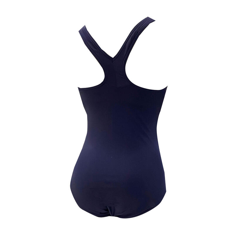 BASIC  WOMAN Y BACK 1PC SWIMSUIT - NAVY BLUE