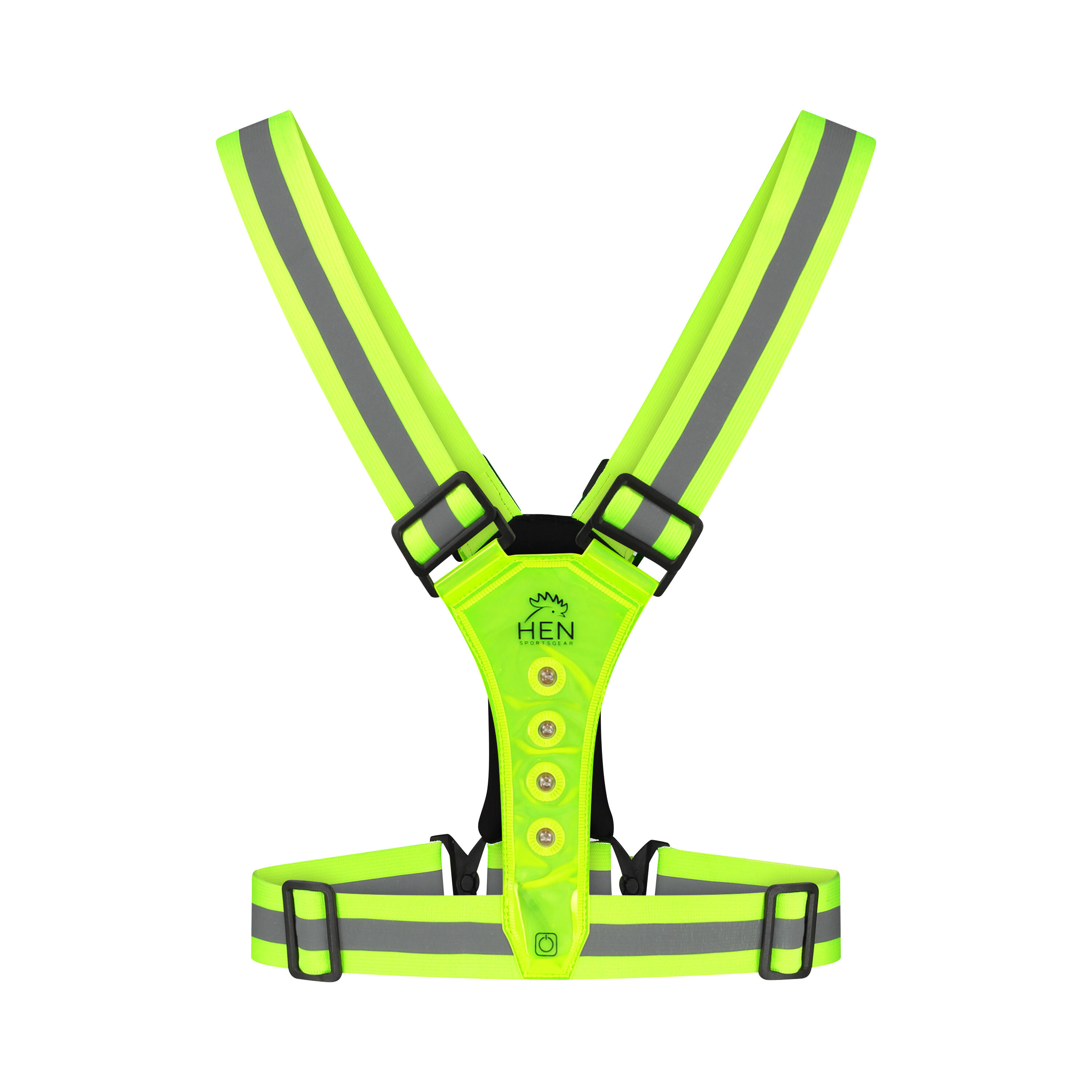 Ylzzrs LED Ceinture Réfléchissante Rechargeable, Gilet Réfléchissant Running, Lumières de Sécurité pour Les Marcheurs La Nuit, Equipement de Course Réfléchissant Haute Visibilité pour (Bleu