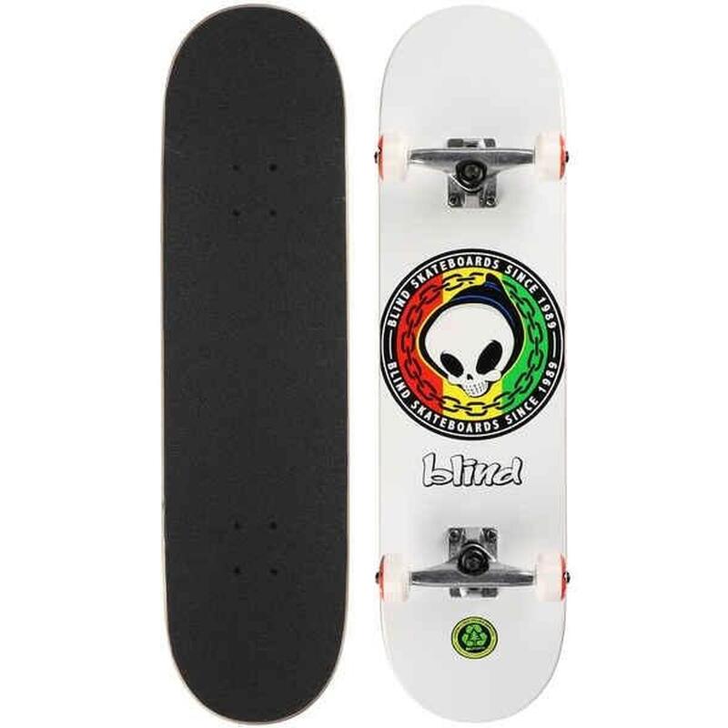 Blind Rasta Reaper - complete board white 8.125"