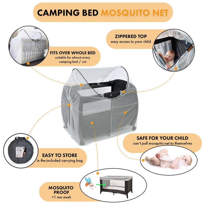 Luxury Pop-up Moustiquaire pour lit de camping - Universel