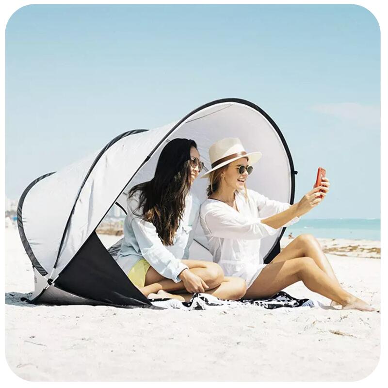 Luxe Pop Up Strandtent XXL - Zilver