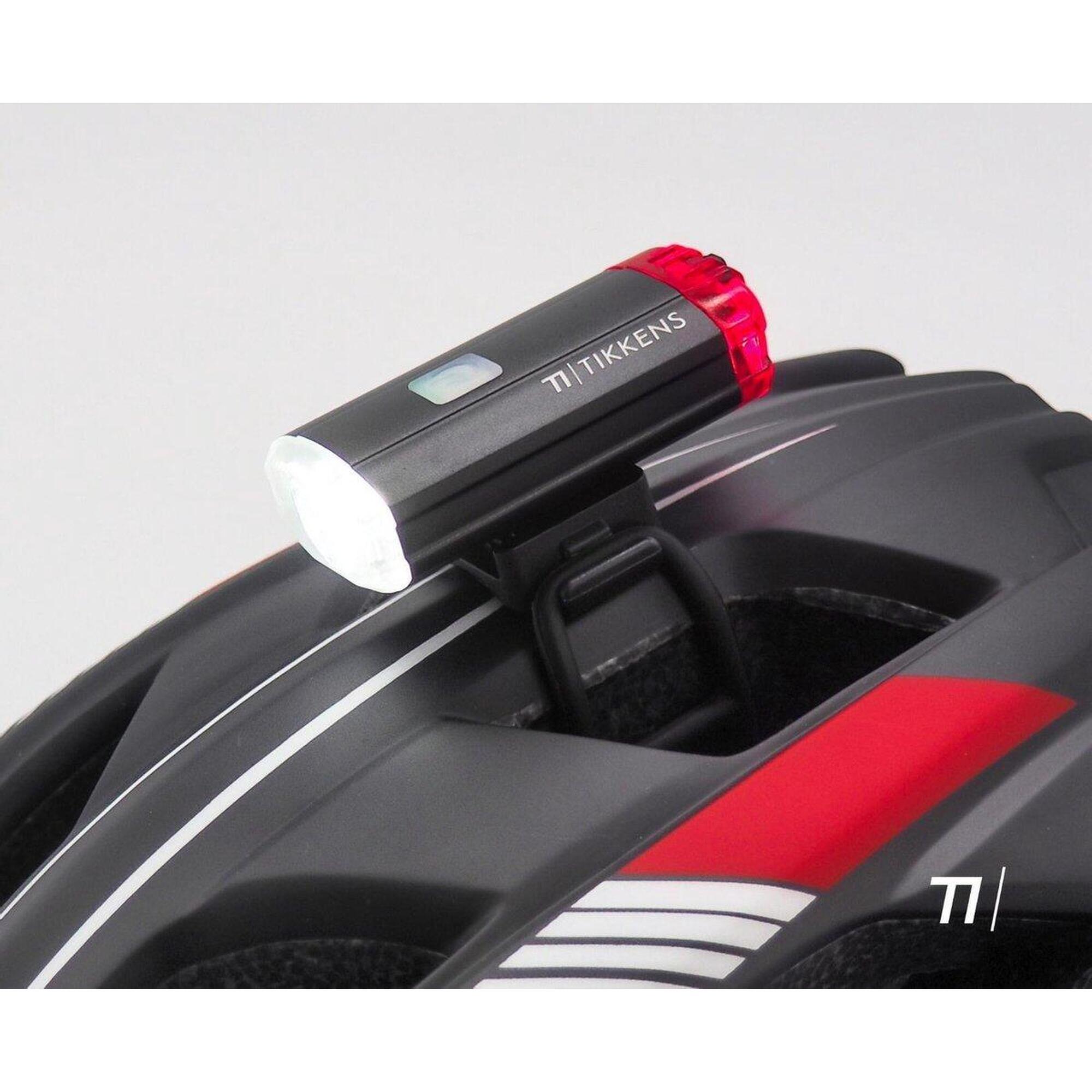 Helmet light - LED bike light - 400 LM lights - Front and rear lights