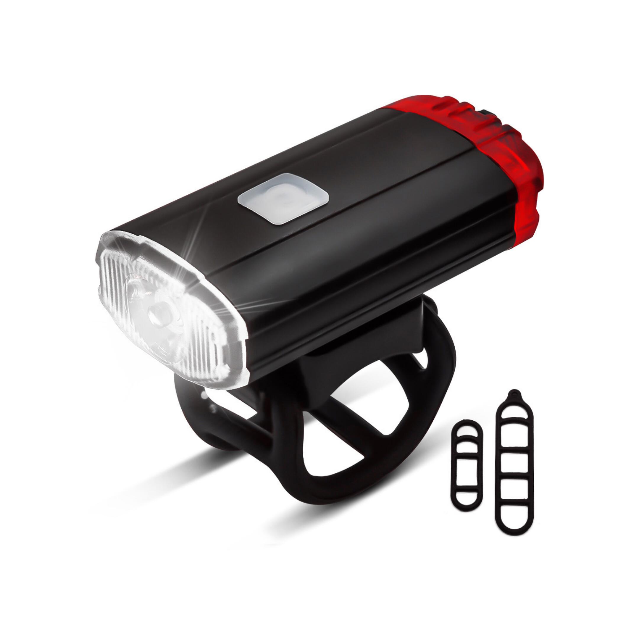 Luci per bici a LED - luce anteriore e posteriore - attacco per casco 2/5