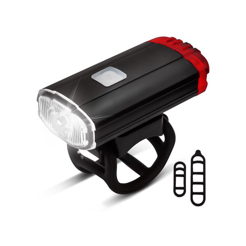 Lumière casque - éclairage vélo LED - Feux 400 LM - Lampe arrière et avant