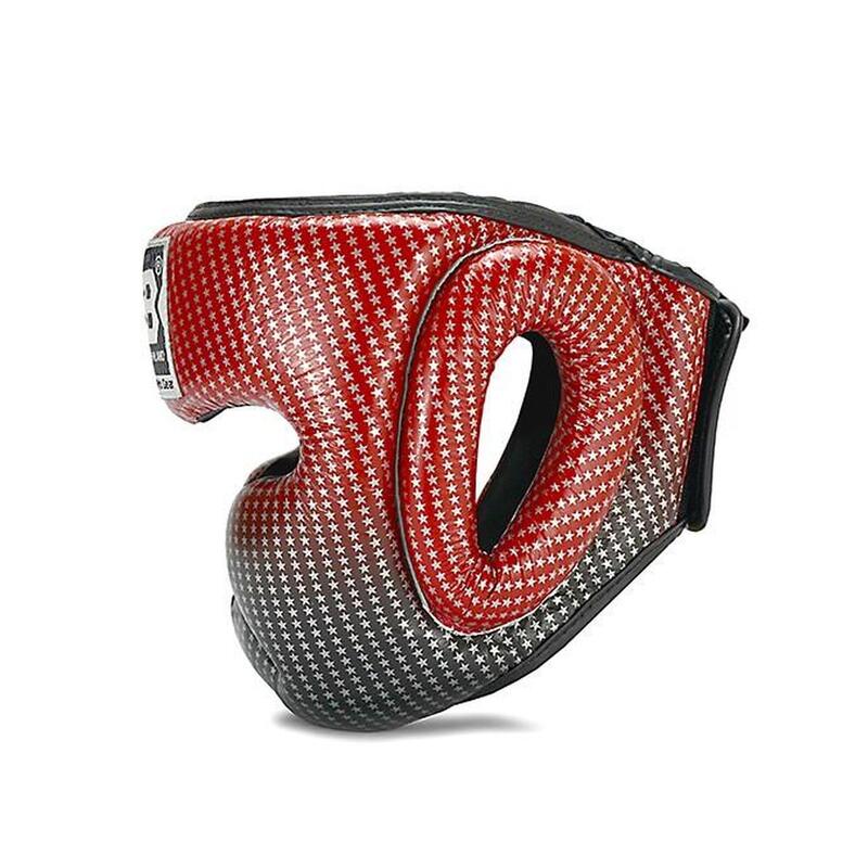 Capacete de boxe Top King Super Star vermelho