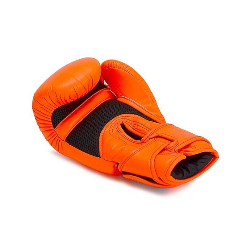 Gant de boxe Top King Double Lock orange fluo