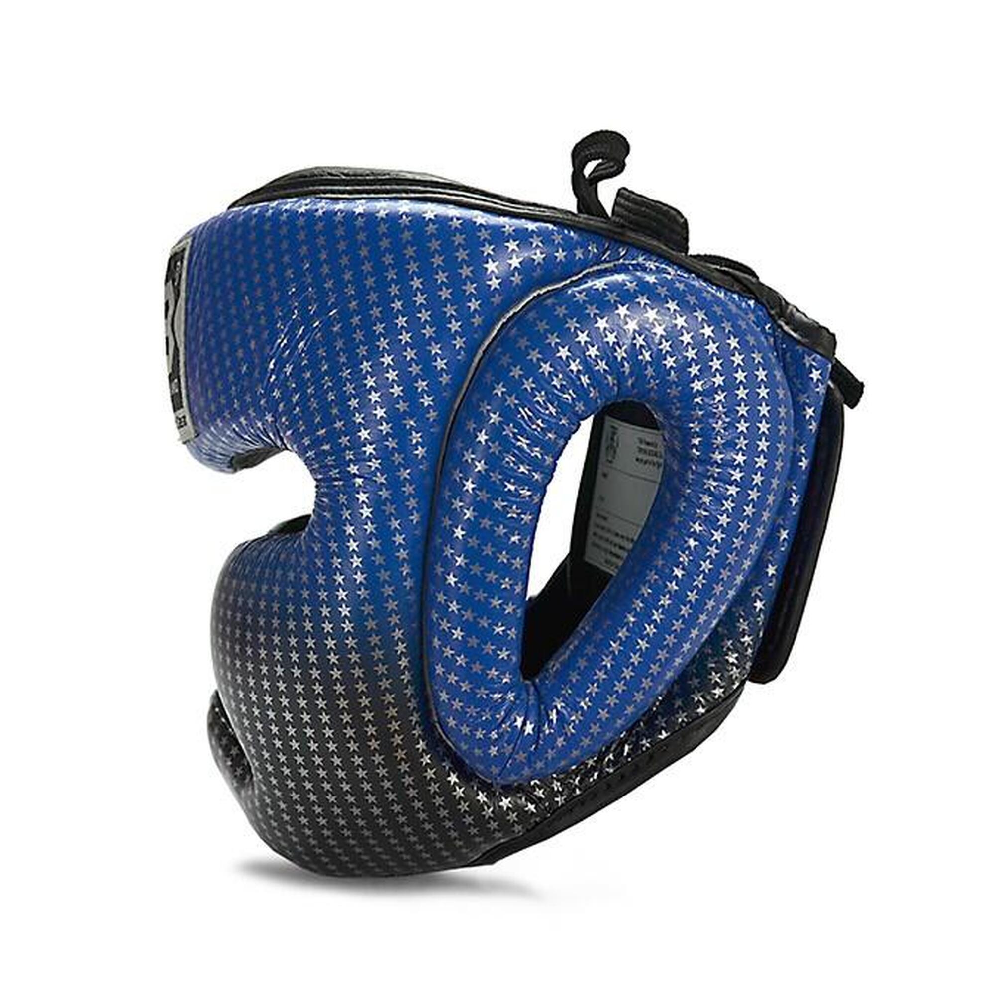 Capacete de boxe Top King Super Star blue