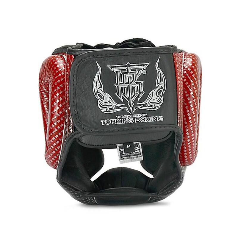 Casque de boxe Top King Super Star rouge