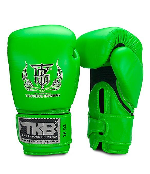 TOP KING Luvas de Boxe Top King Double Lock Verde - couro