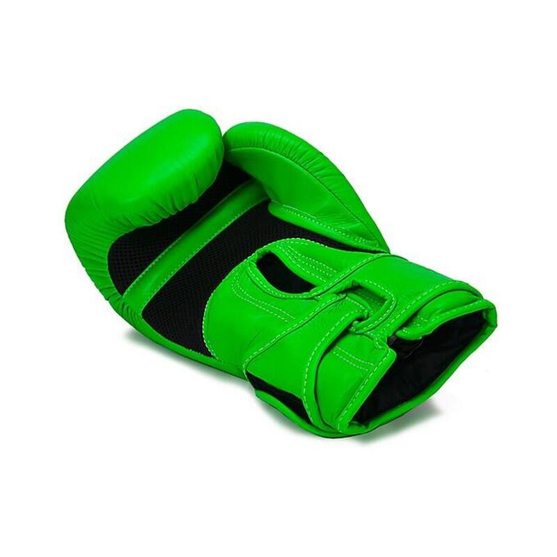 Luvas de Boxe Top King Double Lock Verde - couro