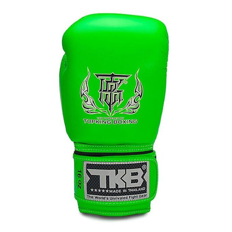 Luvas de Boxe Top King Double Lock Verde - couro