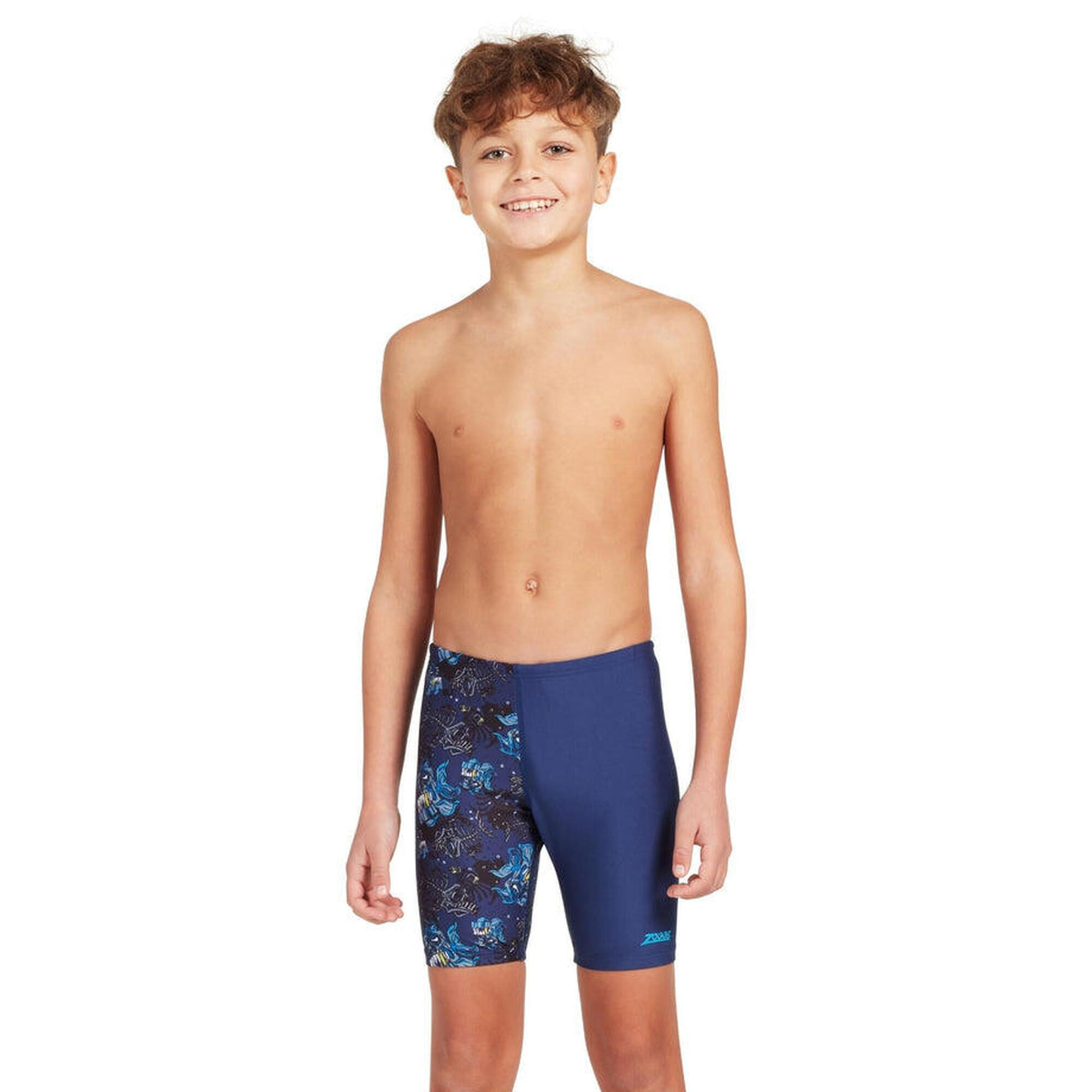 ZOGGS Zoggs Boys Devil Fish Mid Jammer - Navy