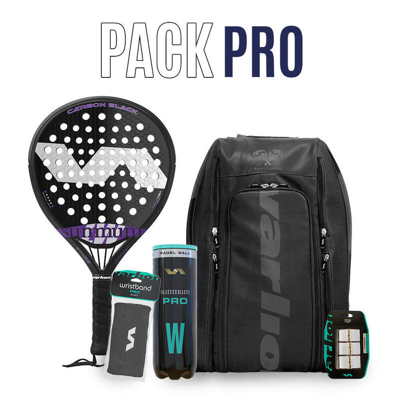 Varlion Pro Pack: raquette + sac à dos + dragonne + tube à balles + overgrips