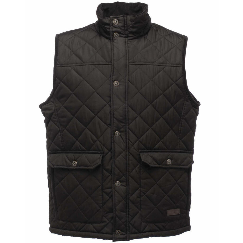Mens Tyler Sleeveless Bodywarmer/Gilet (Black)
