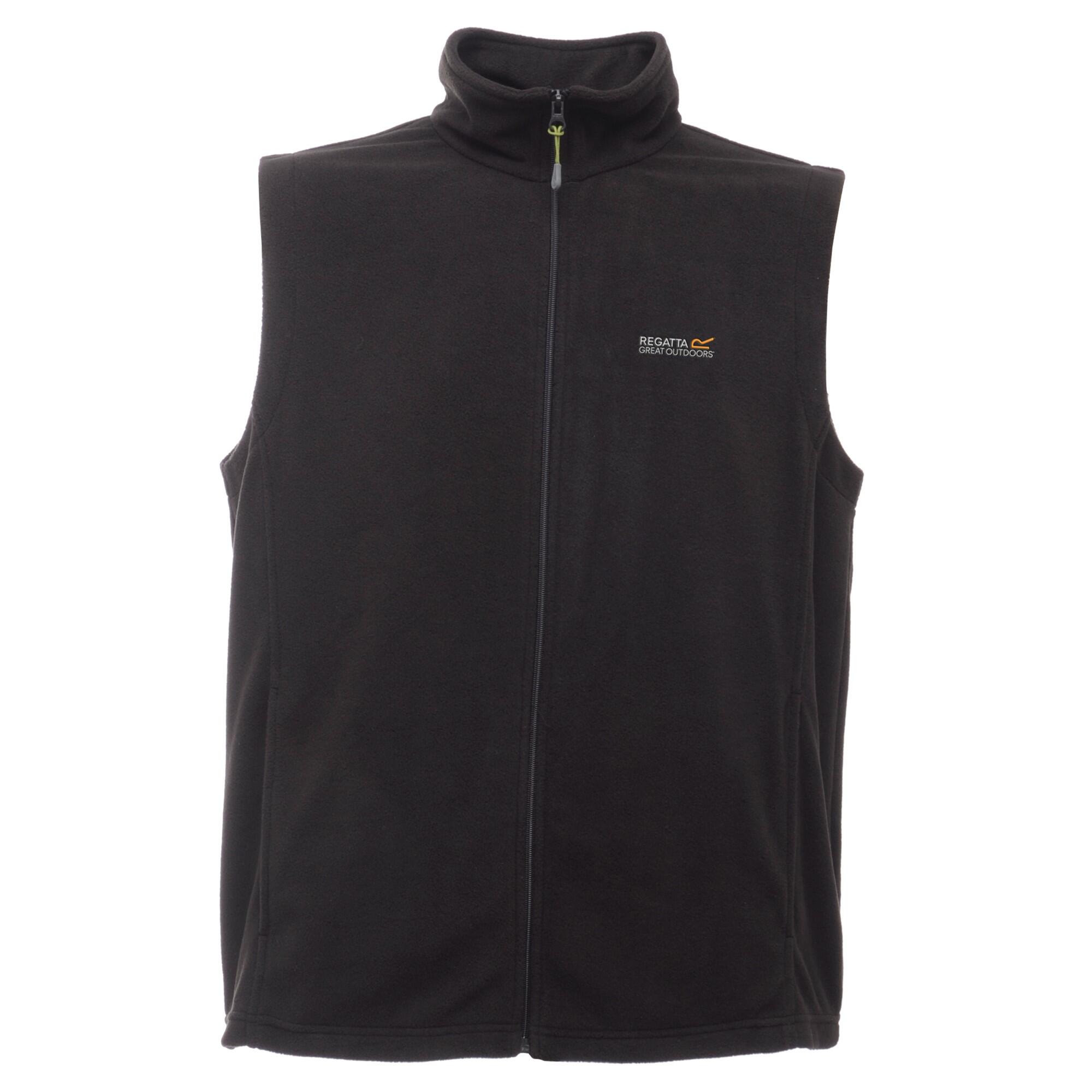 TOBIAS Men's sleeveless fleece jacket (Black)