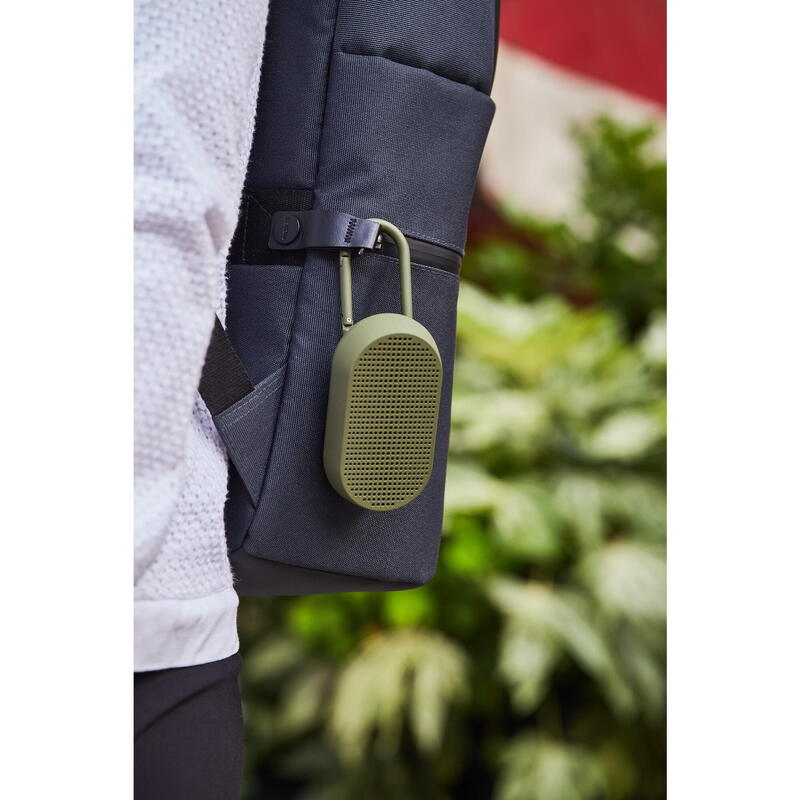 MINO T Bluetooth speaker with integrated carabiner - Green