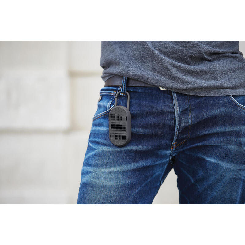 MINO T Bluetooth speaker with integrated carabiner - Black