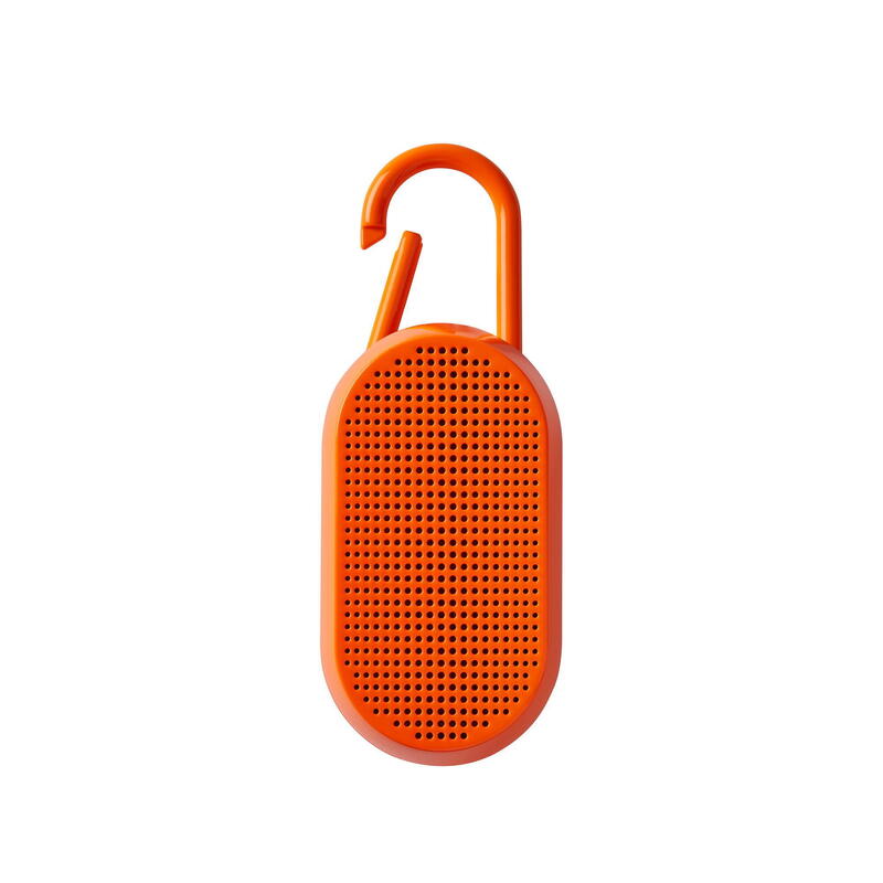 MINO T Bluetooth speaker with integrated carabiner - ORANGE