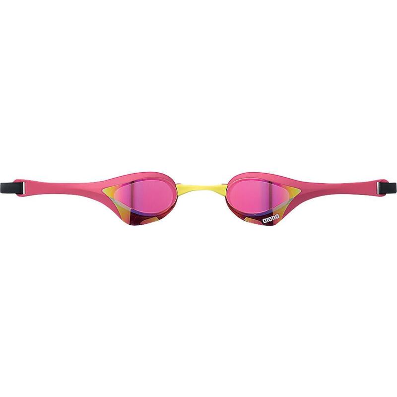 日本製 COBRA ULRTRA FINA競賽反光鏡面泳鏡 - 粉紅色