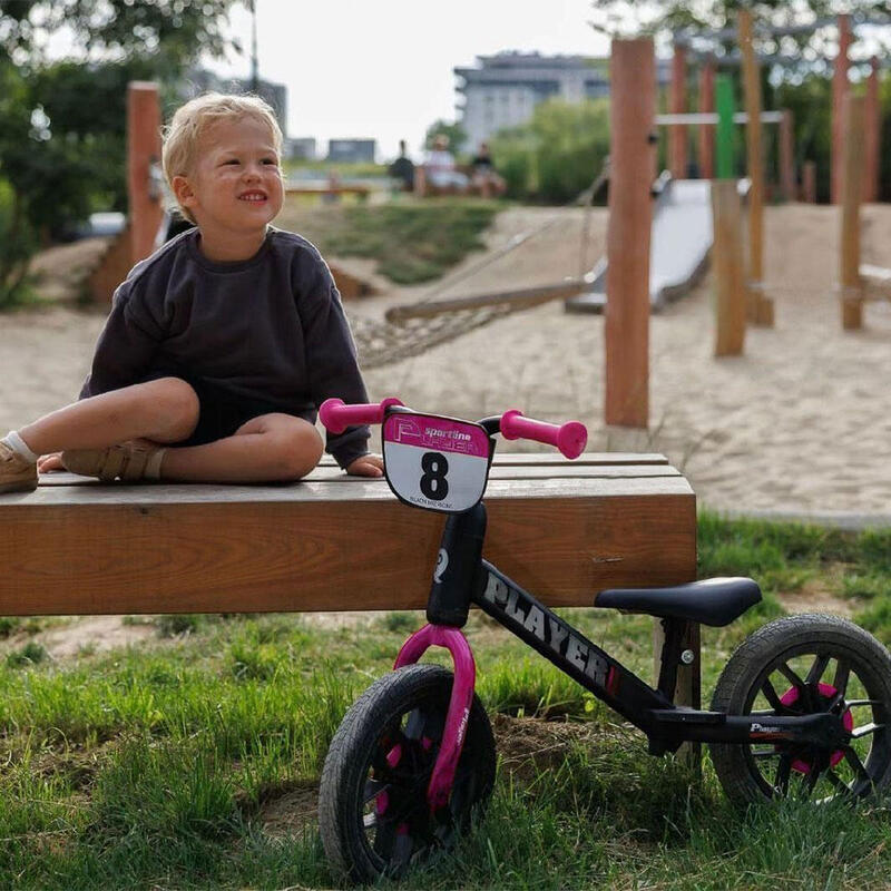 Balance Bike Player pedalless bike -Red -Lights on wheels