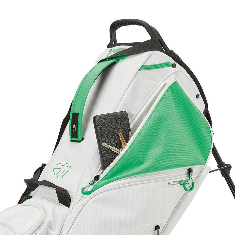 Flextech Lite 輕巧高爾夫球支架包 - 白色/綠色