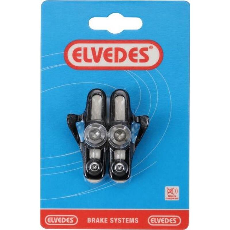 Elvedes velgremblokjes (1paar) Road55mm wit alu shm.6835-CARD