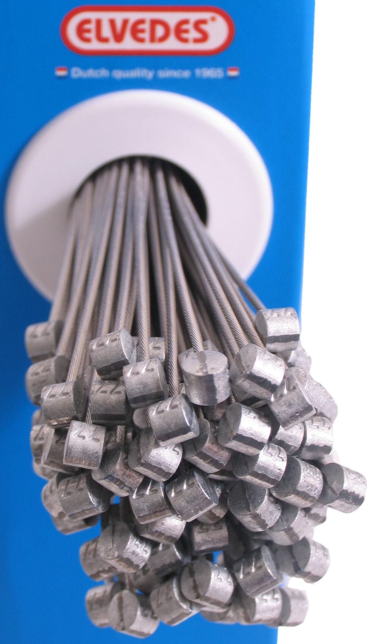 Freni a cavo 1x19 fili inox Ø1,5mm testa a T Ø7x6 Elvedes (x100) 2/3
