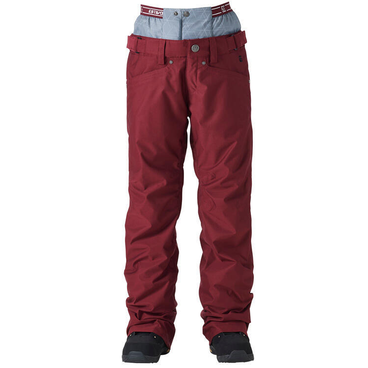 Women's Waterproof Snow Pants - Red