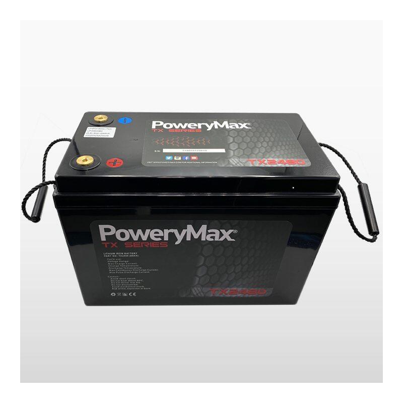 Bateria portátil PoweryMax TX2480Ah. Bateria de lítio de última geração.