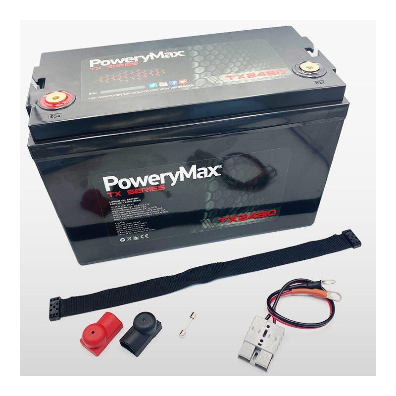 Batteria portatile PoweryMax TX2480Ah. Batteria al litio di ultima generazione.