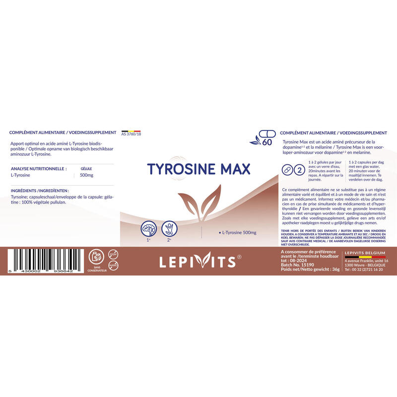 Tyrosine - L-TYROSINE 500MG