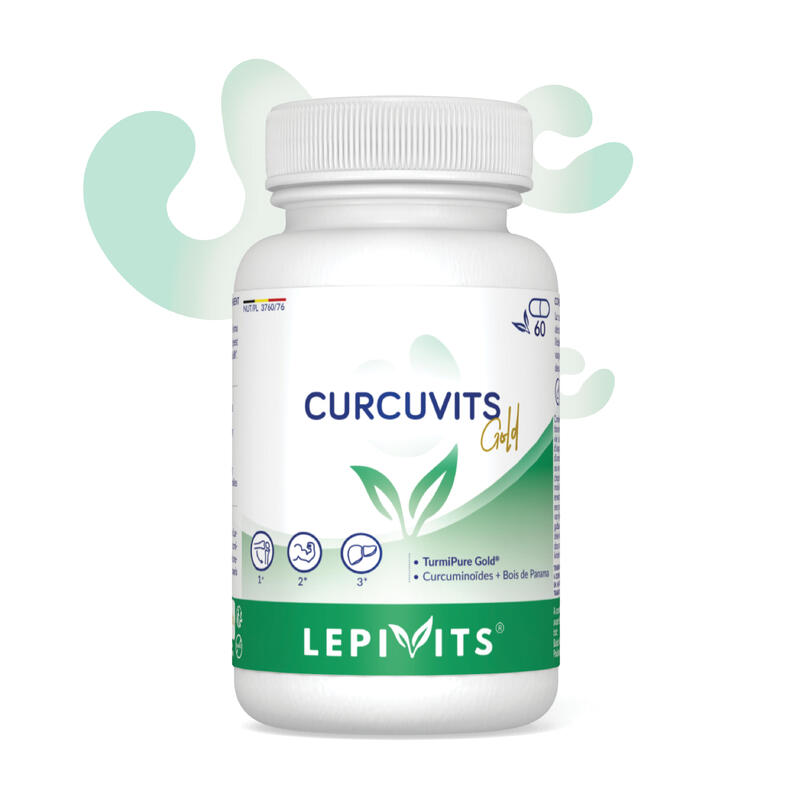 Curcuvits Gold - Curcuma biodisponible - 60 gélules vegan