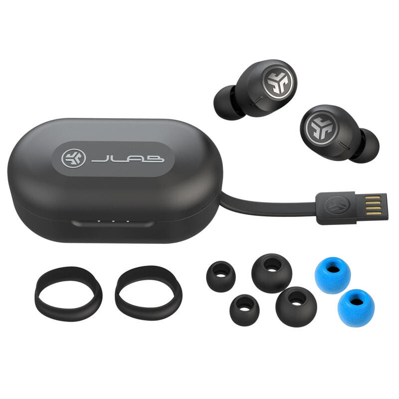 Słuchawki sportowe bluetooth JLab Audio TWS JBuds Air ANC Czarne