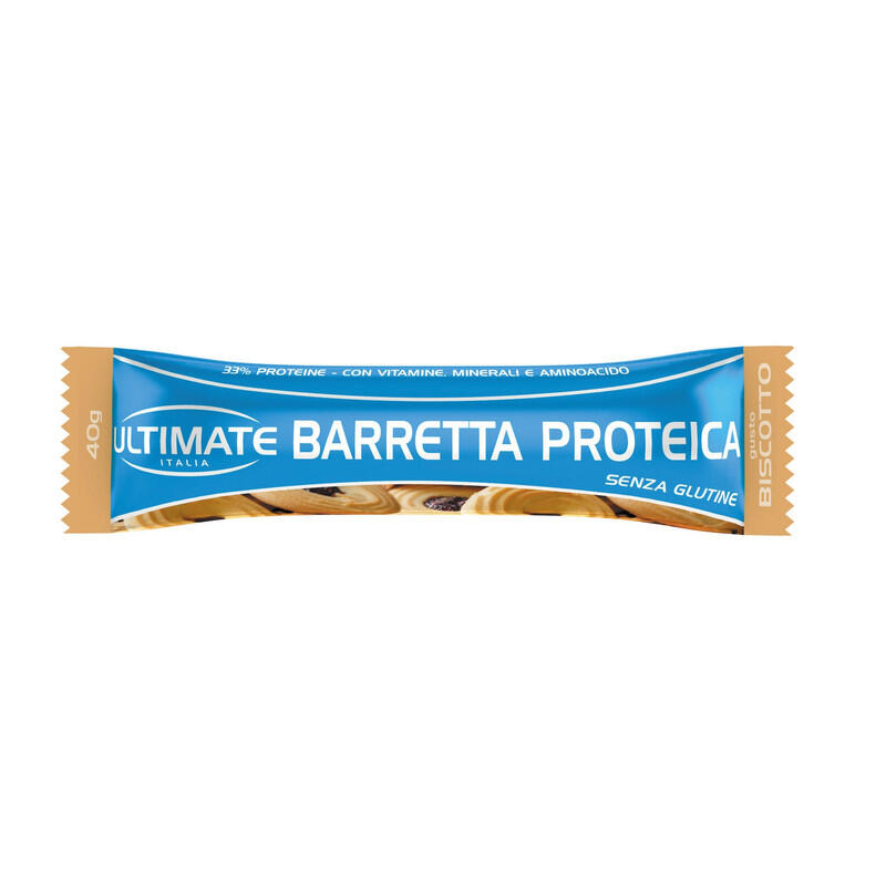 ULTIMATE ITALIA Integratore alimentare - BARRETTA PROTEICA BISCOTTO -  40g