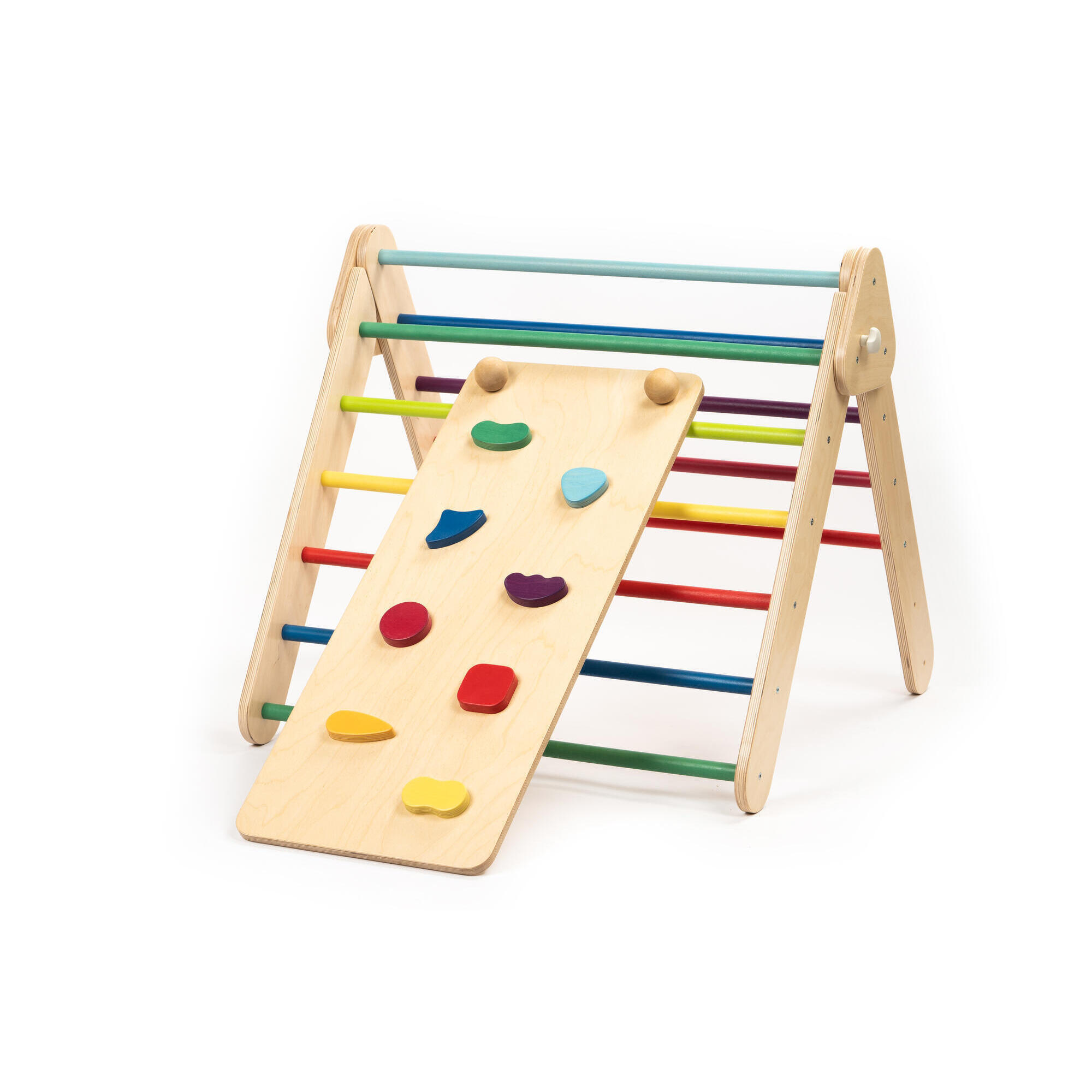 LEG&GO Triángulo de escalada, Montessori, Arco Iris