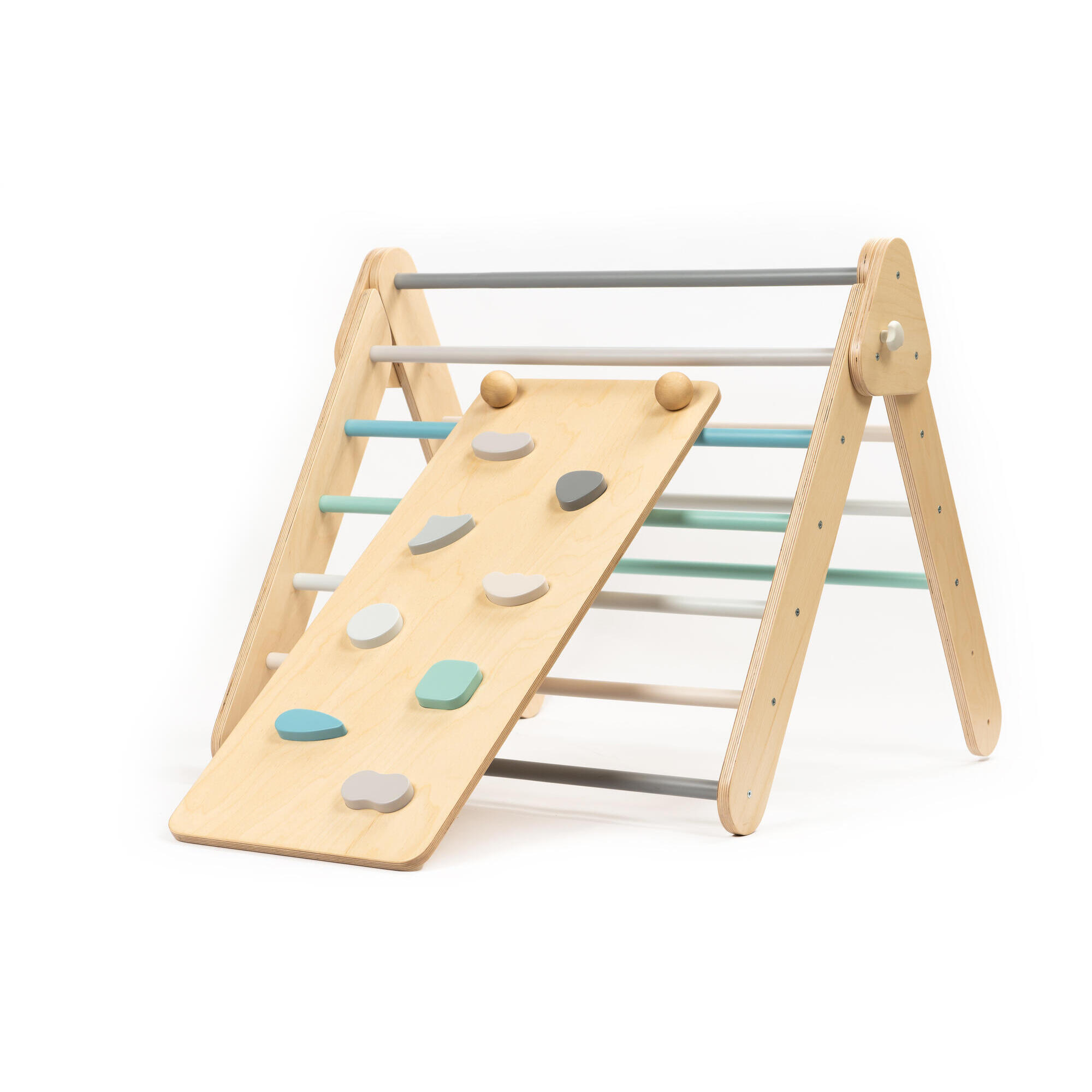 Set di triangoli per arrampicarsi, Montessori, Pastello