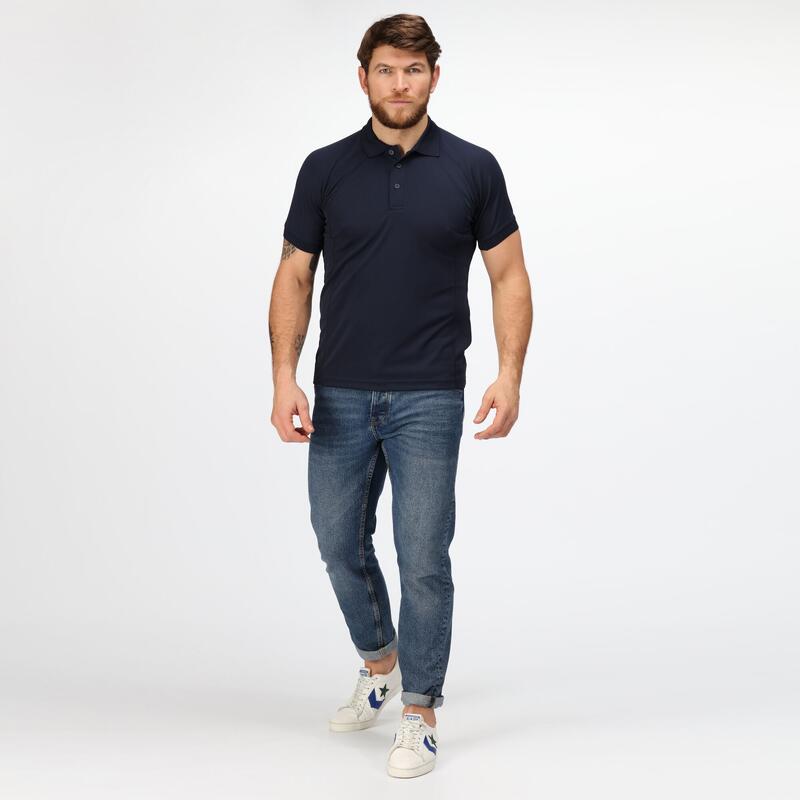 Professioneel Heren Coolweave Poloshirt met korte mouwen (Marine)