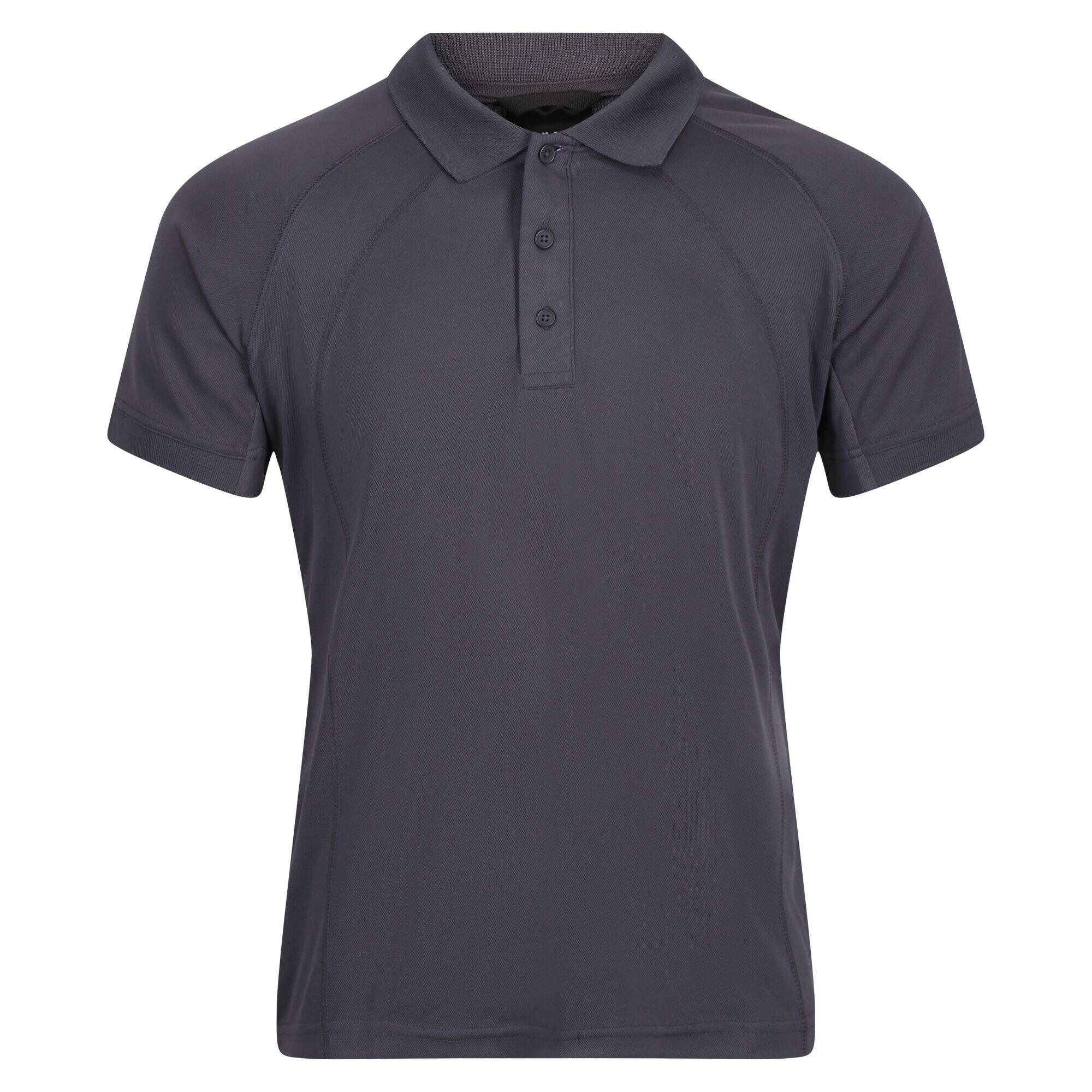 REGATTA Hardwear Mens Coolweave Short Sleeve Polo Shirt (Iron)