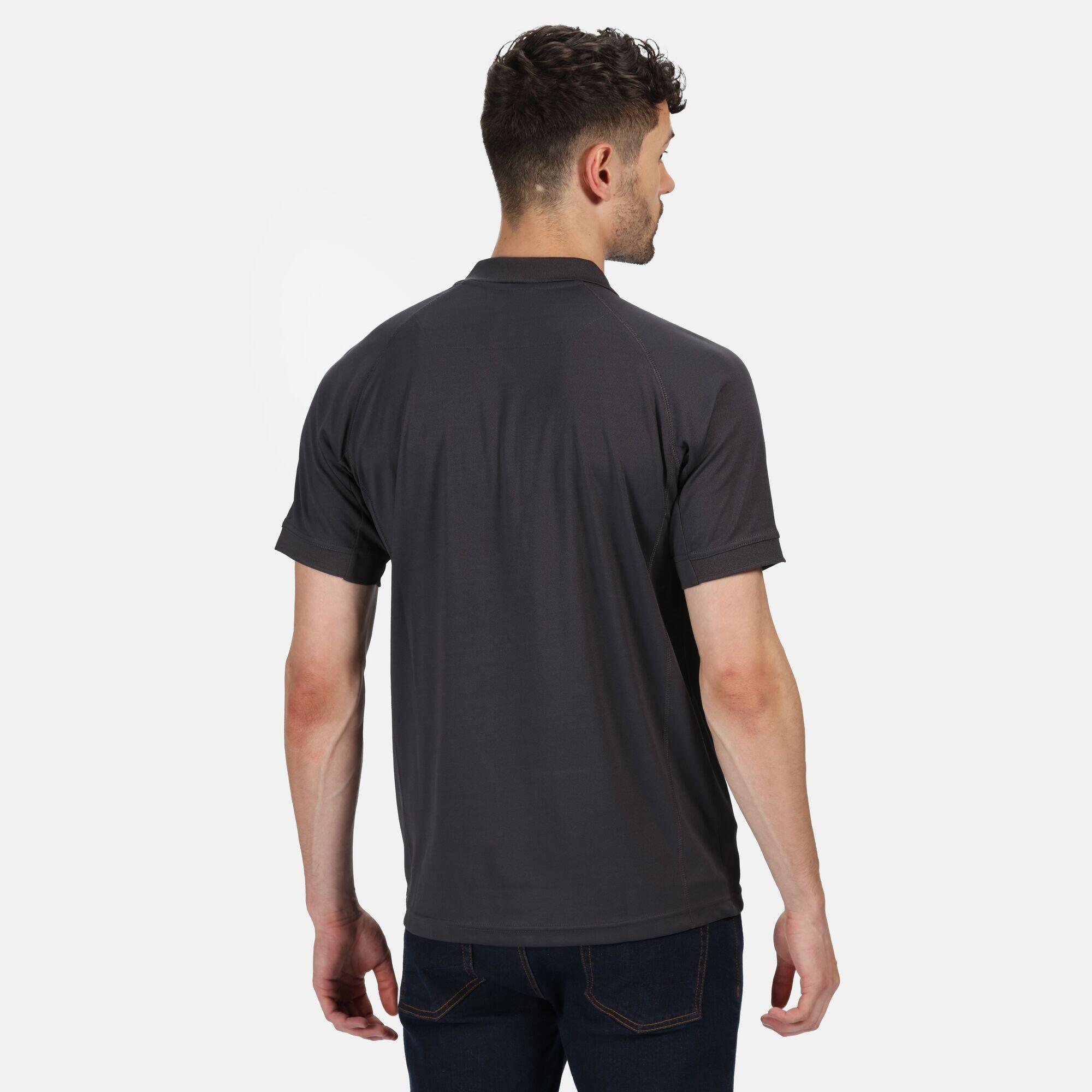 Hardwear Mens Coolweave Short Sleeve Polo Shirt (Iron) 3/5