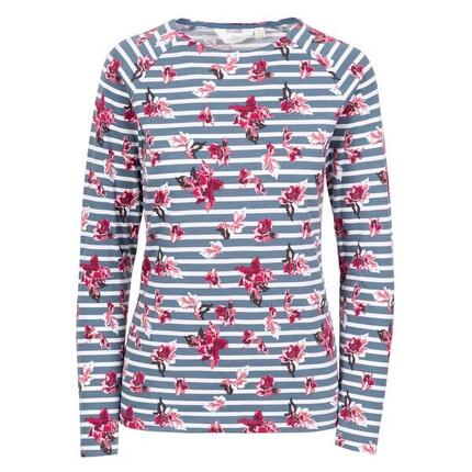 Haut Manches Longues Motif/style Floral DELLINI Femme (Étain / Rose / Blanc À