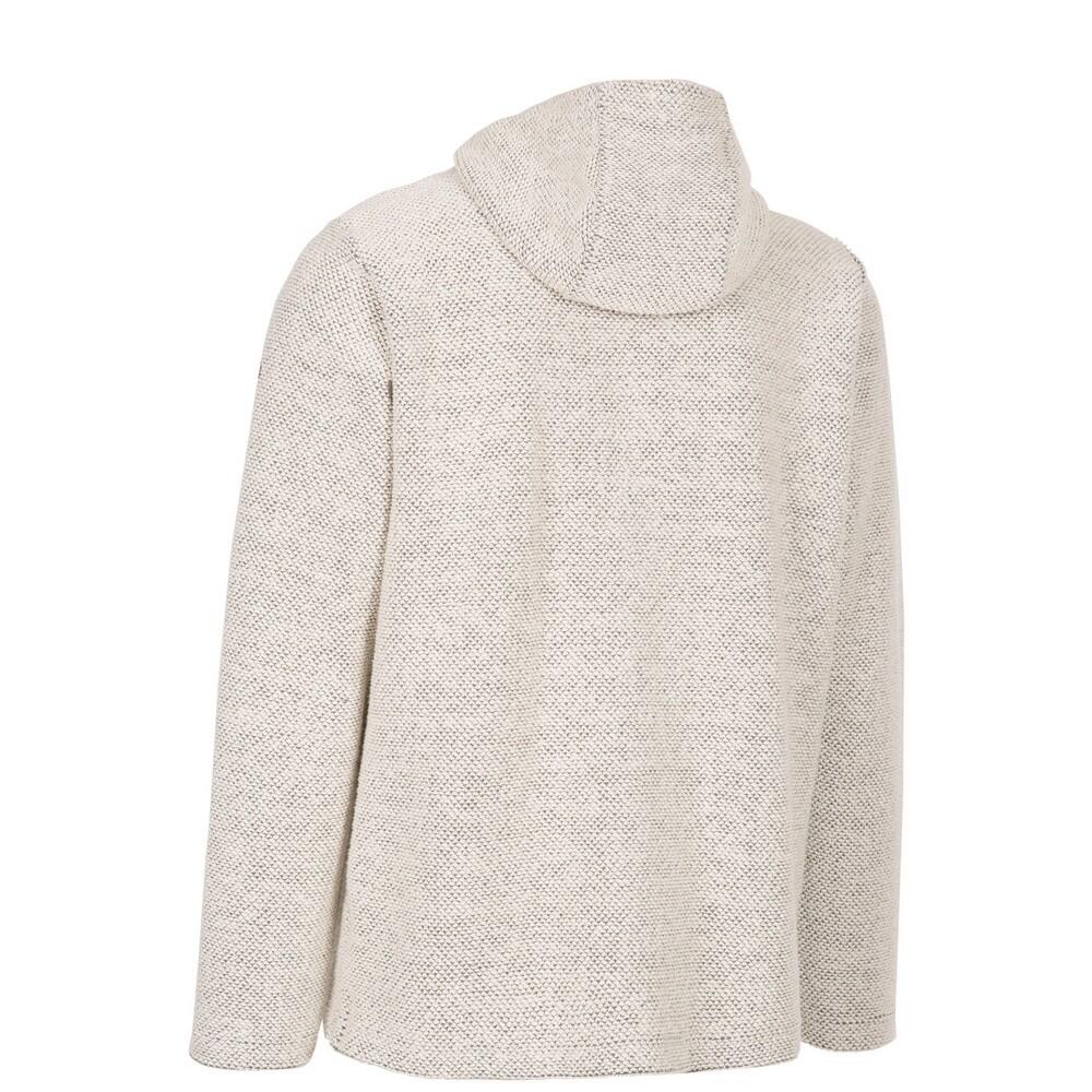 Felpa Con Cappuccio E Zip Intera Uomo Trespass Scawton Bianco Spento Marna 2/5