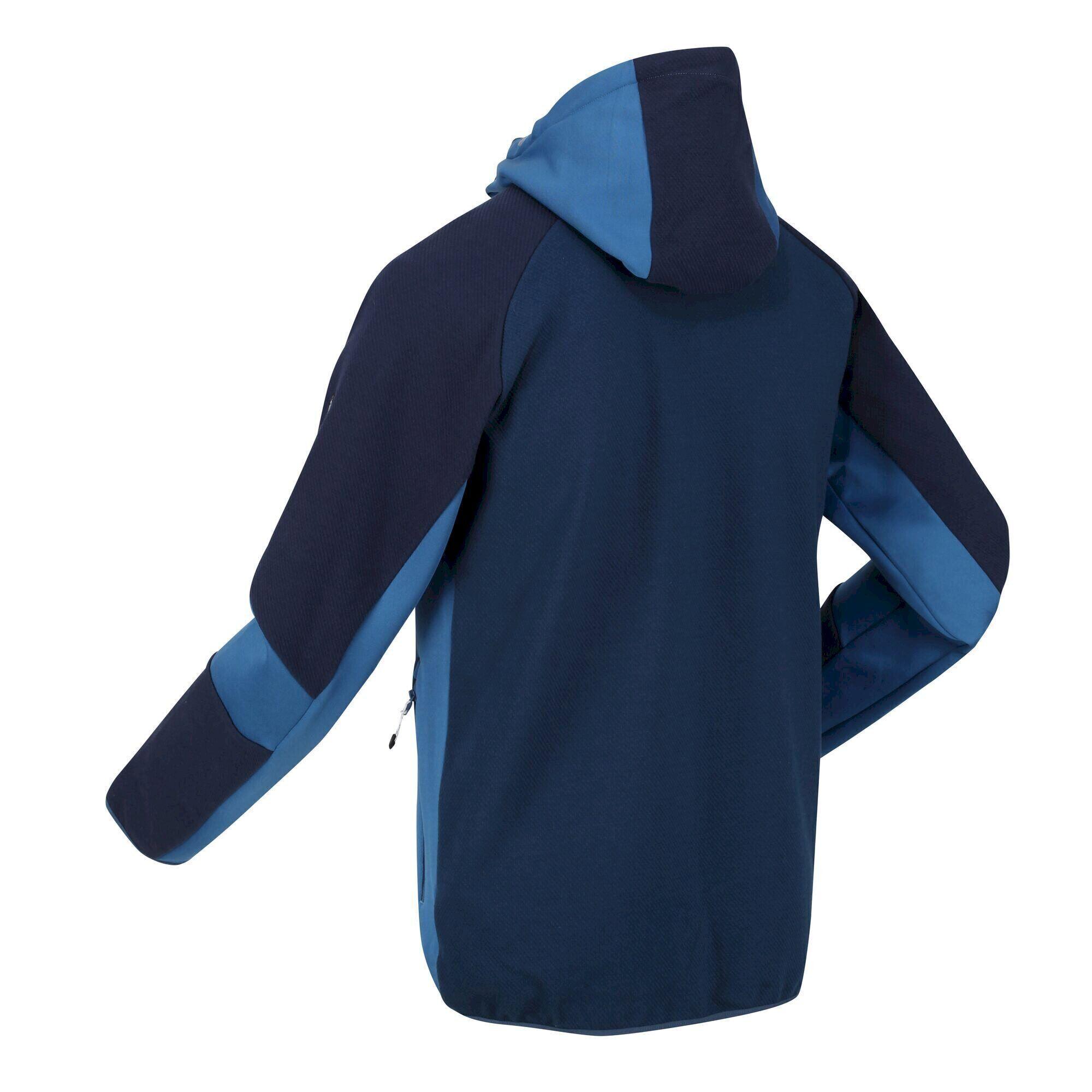 Mens Highton Pro Hooded Full Zip Hoodie (Moonlight Denim/Dynasty Blue) 2/5