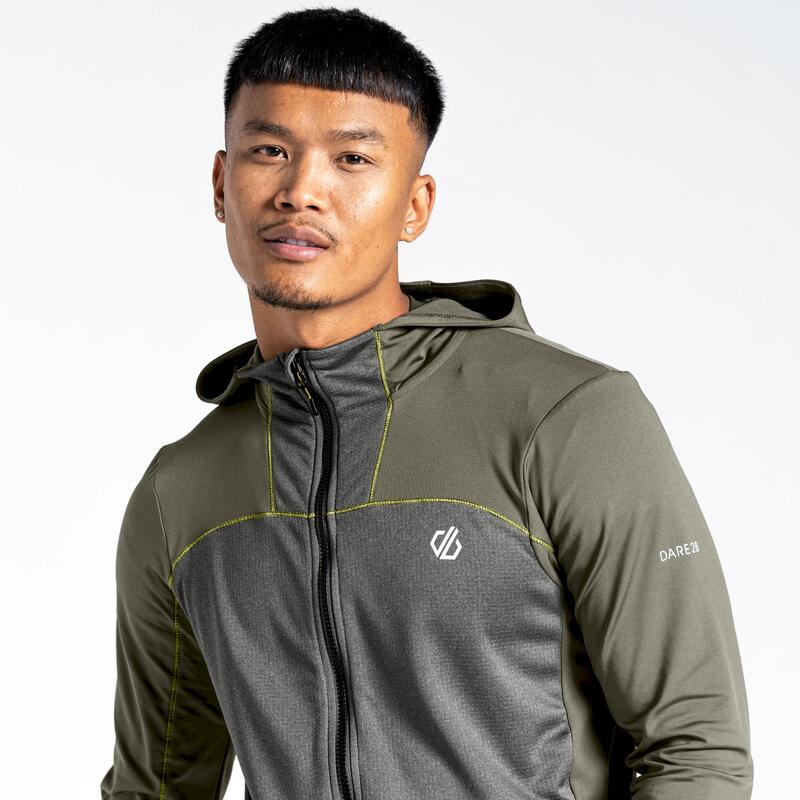 Sudadera con Cremallera Revive II para Hombre Verde Ágave, Pita