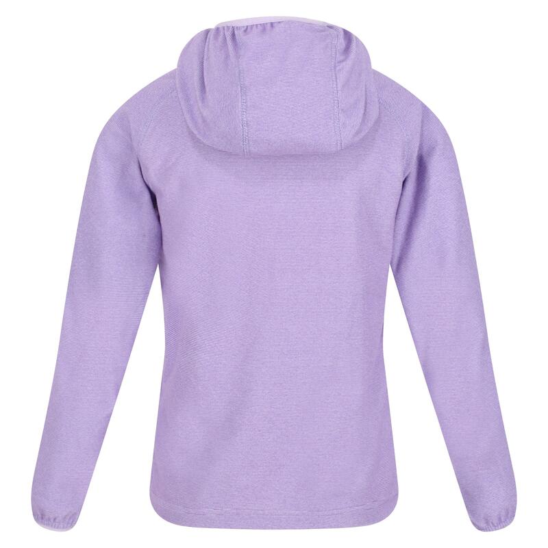 "Loco" Kapuzenpullover für Kinder Amethyst/Weiß