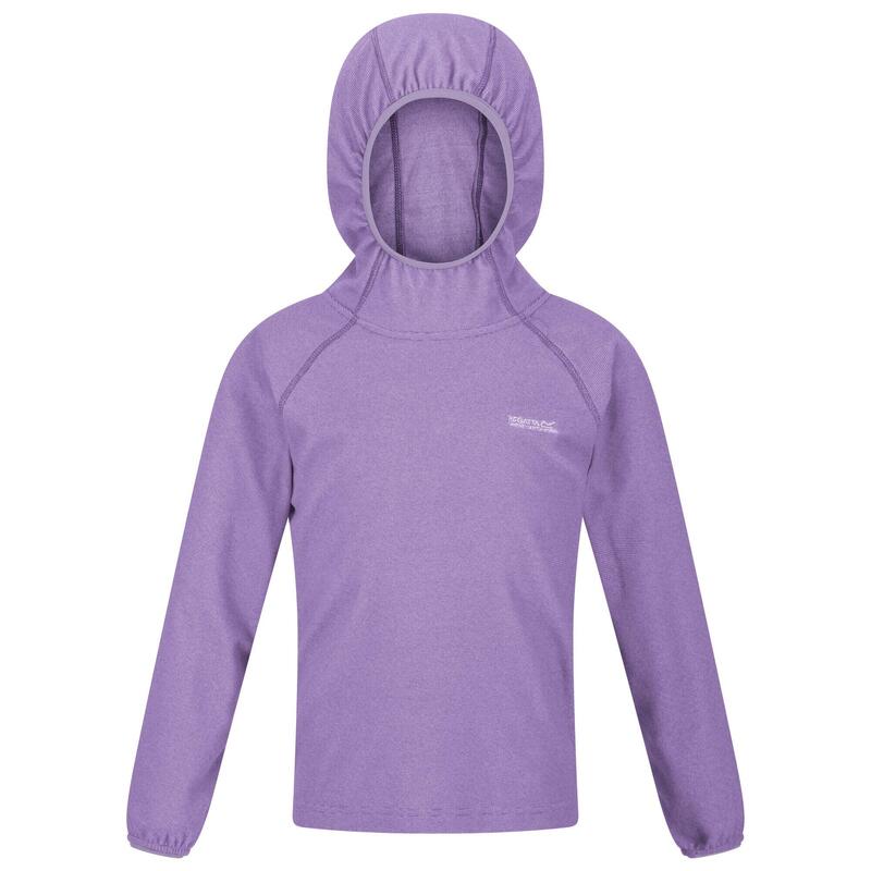 "Loco" Kapuzenpullover für Kinder Amethyst/Weiß