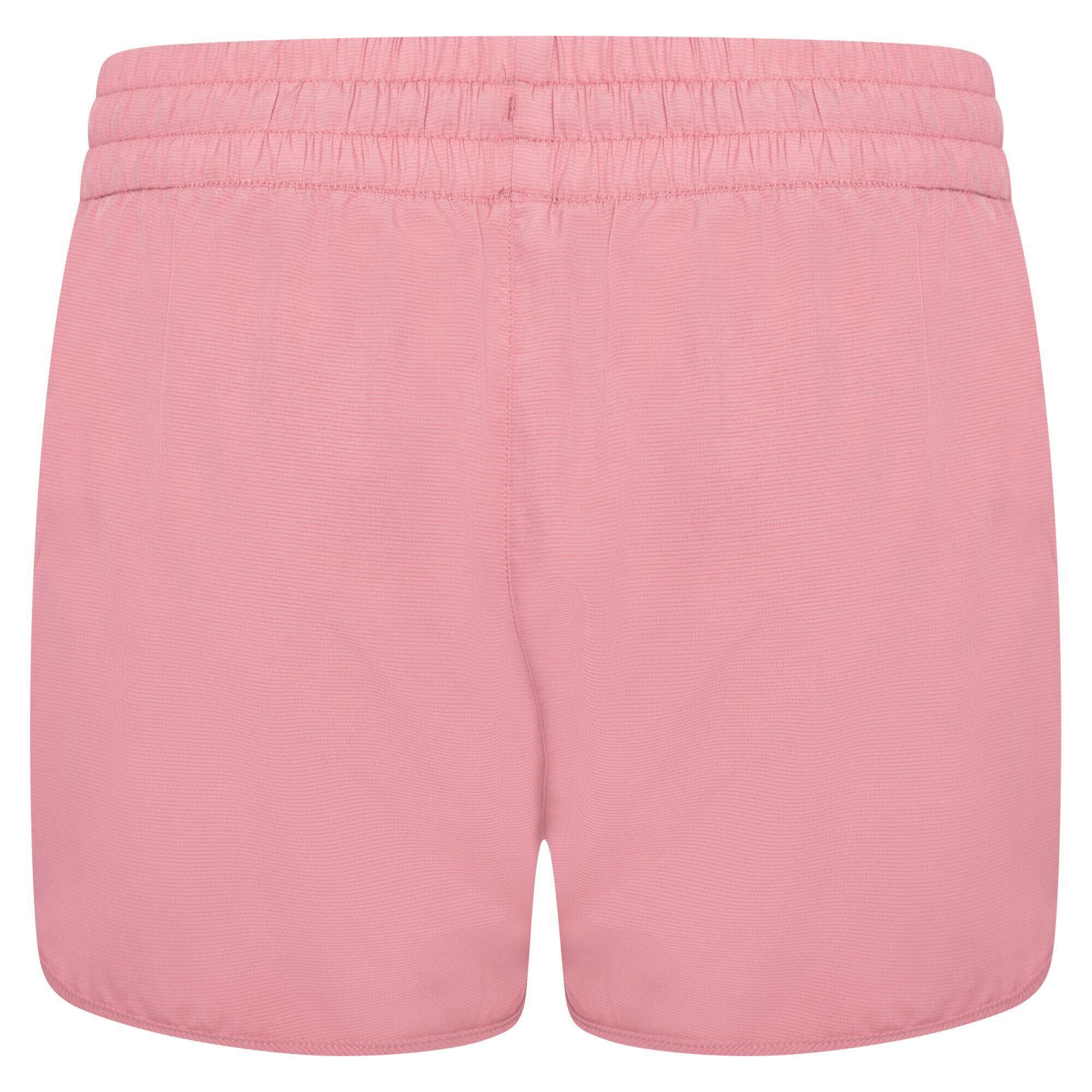 Womens/Ladies Sprint Up 2 in 1 Shorts (Mesa Rose/Powder Pink) 2/5