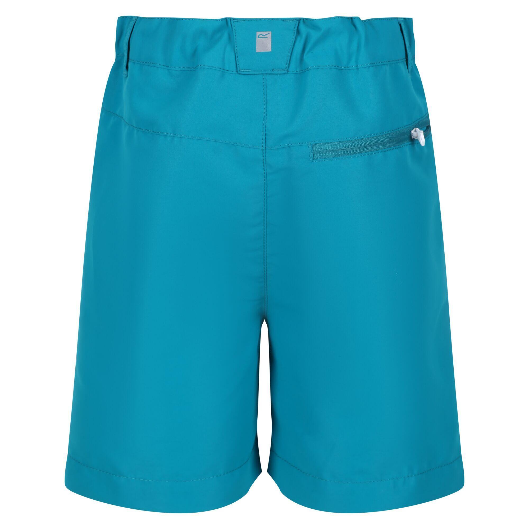 Childrens/Kids Sorcer II Mountain Shorts (Enamel/Turquoise) 2/5