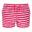 Childrens/Kids Dayana Towelling Stripe Casual Shorts (Roze Fusion/Wit)